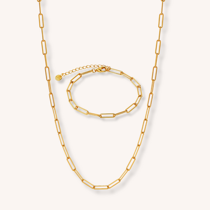 18K Gold Vermeil Rebekka Paperclip Set