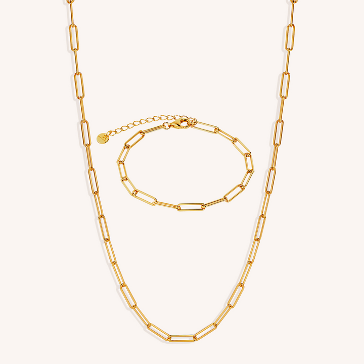 18K Gold Vermeil Rebekka Paperclip Set