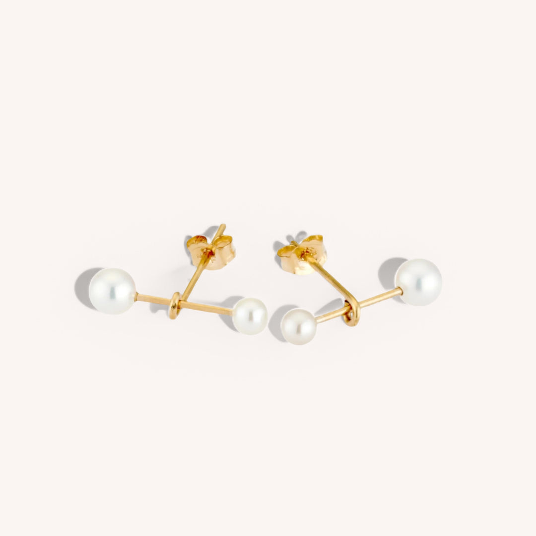 14K Gold Filled Inci Pearl Baton Earrings