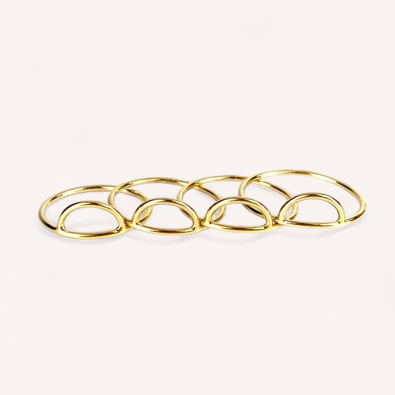 14K Gold Filled Arc Stacking Ring
