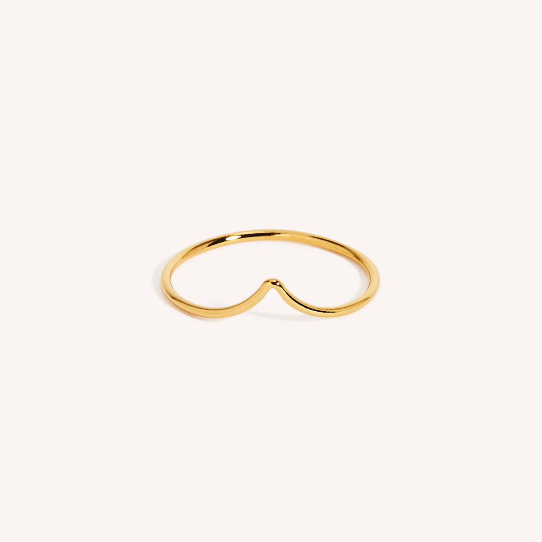 14K Gold Filled Chevron Stacking Ring