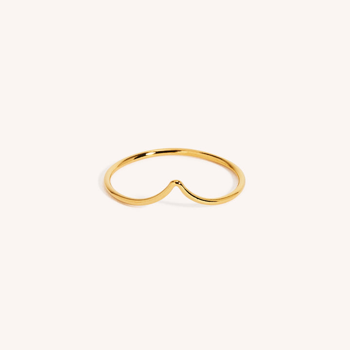 14K Gold Filled Chevron Stacking Ring