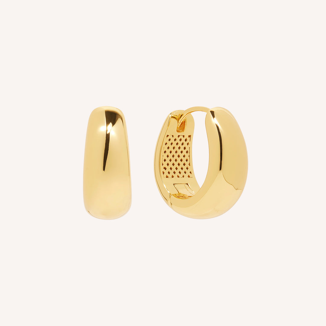 18K Gold Vermeil Grande Elysse Hoops