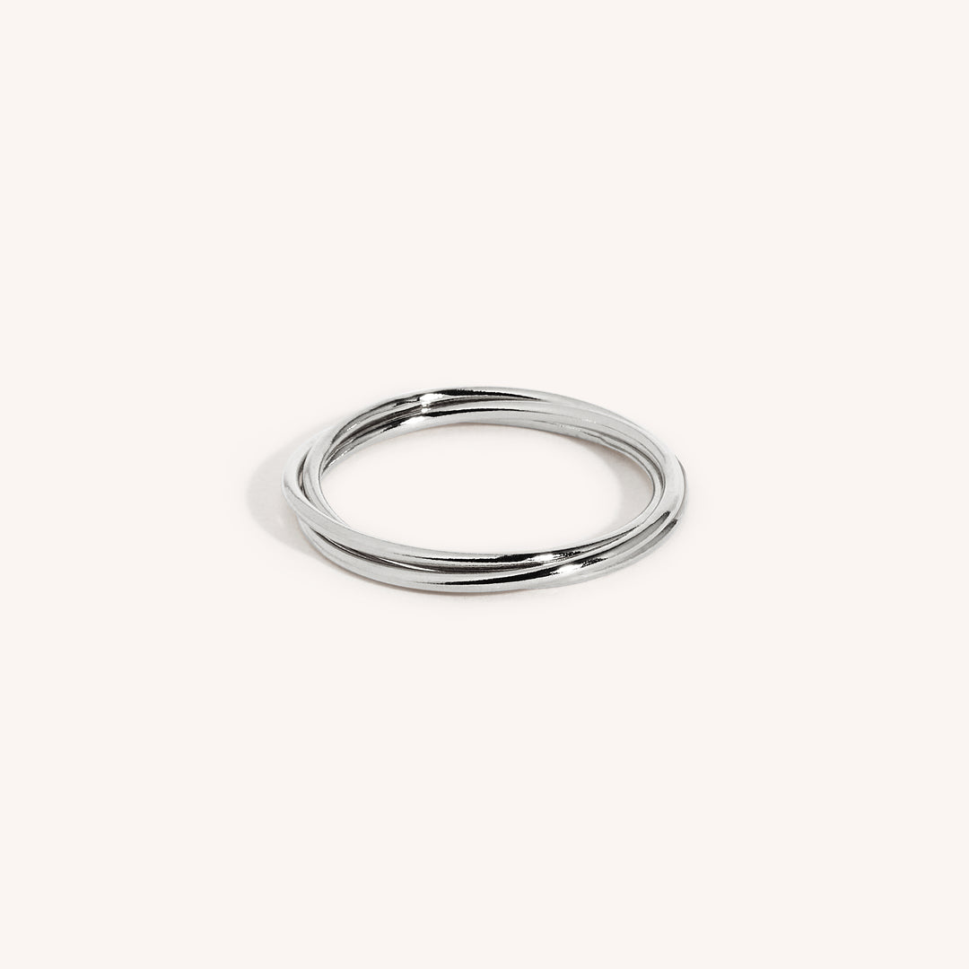 925 Sterling Silver Interlocking Rings