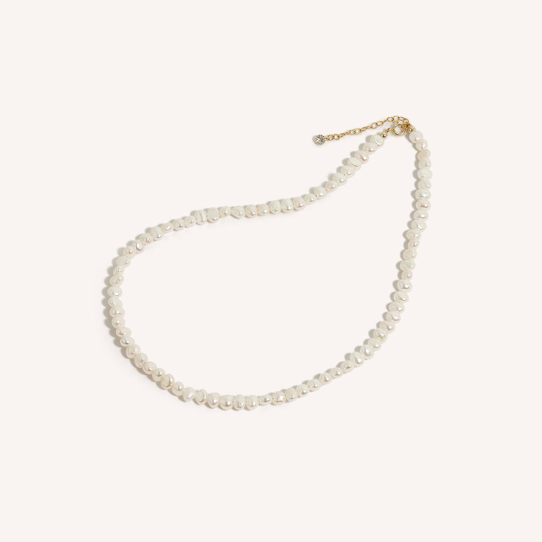 14K Gold Filled Lachelle Baroque Pearl Necklace and Bracelet Set