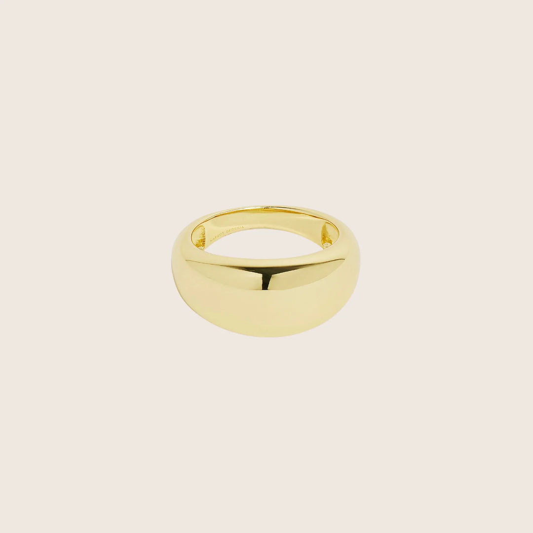 14K Gold Vermeil Dome Elysse ring demi-fine jewellery by Margot Georgia