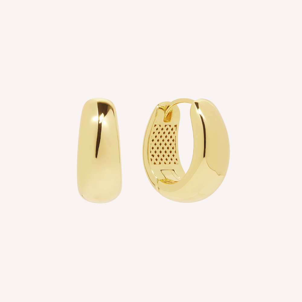 14K Gold Vermeil Grande Elysse Hoops
