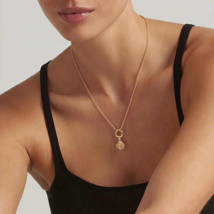 14K Gold Vermeil Oyster Shell of Nerida Pendant