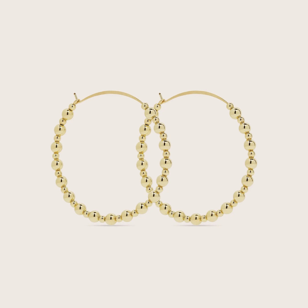 14K Gold Filled Arjeta hoop earrings - demi-fine jewellery by Margot Georgia