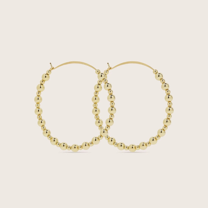 14K Gold Filled Arjeta hoop earrings - demi-fine jewellery by Margot Georgia