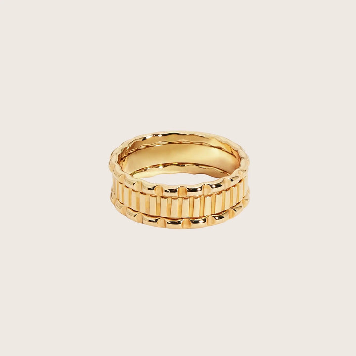 14K Gold Filled Bree stacking rings set of three - demi-fine jewellery by Margot Georgia