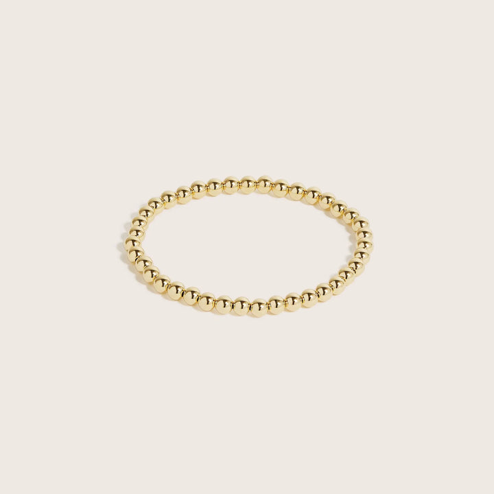 14K Gold Filled Gilda bracelet 5mm bead size - demi-fine jewellery by Margot Georgia