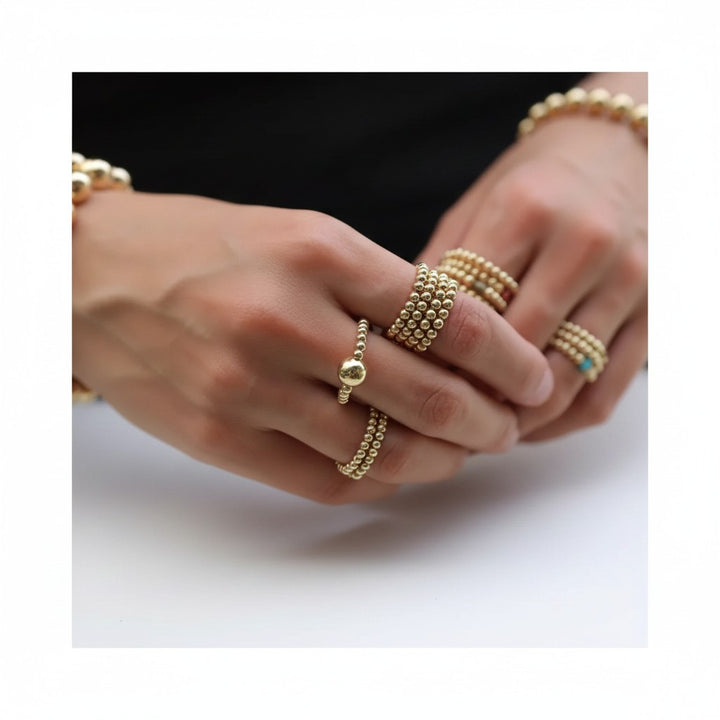 14K Gold Filled Golden Orb Ring