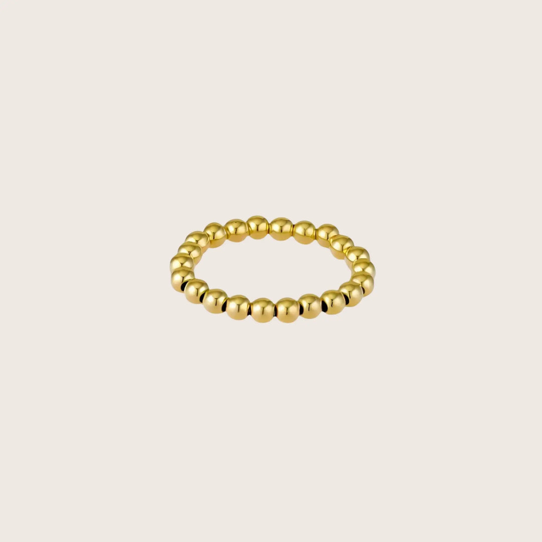 14K Gold Filled Gilda stacking ring 3mm bead size - demi-fine jewellery by Margot Georgia