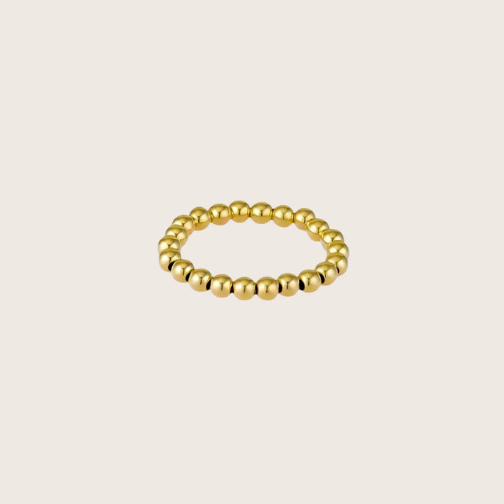 14K Gold Filled Gilda stacking ring 3mm bead size - demi-fine jewellery by Margot Georgia