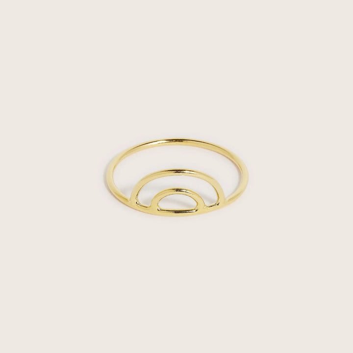 14K Gold Filled Iridiana stacking ring - demi-fine jewellery by Margot Georgia
