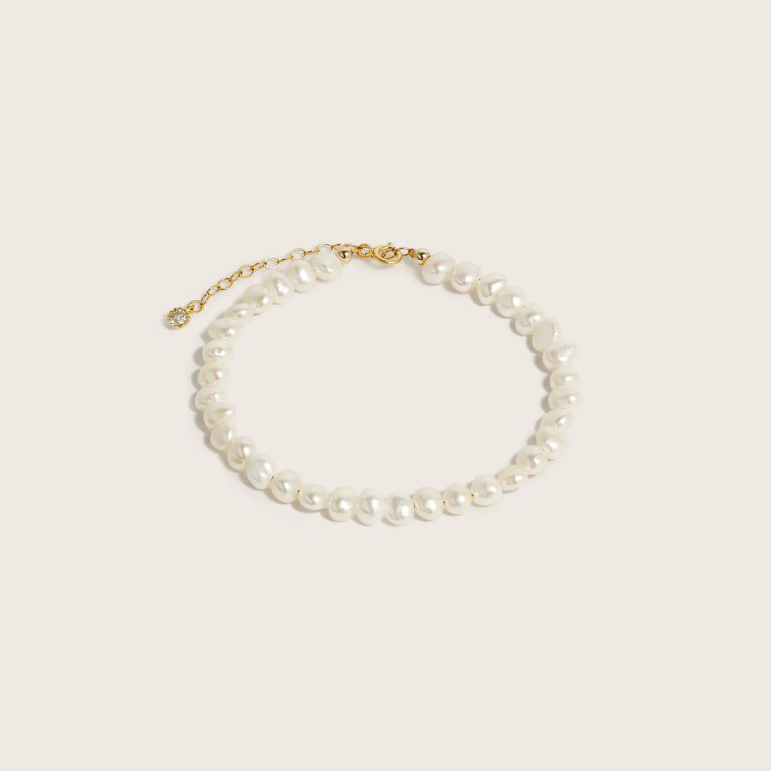 14K Gold Filled Lachelle baroque pearl bracelet - demi-fine jewellery by Margot Georgia
