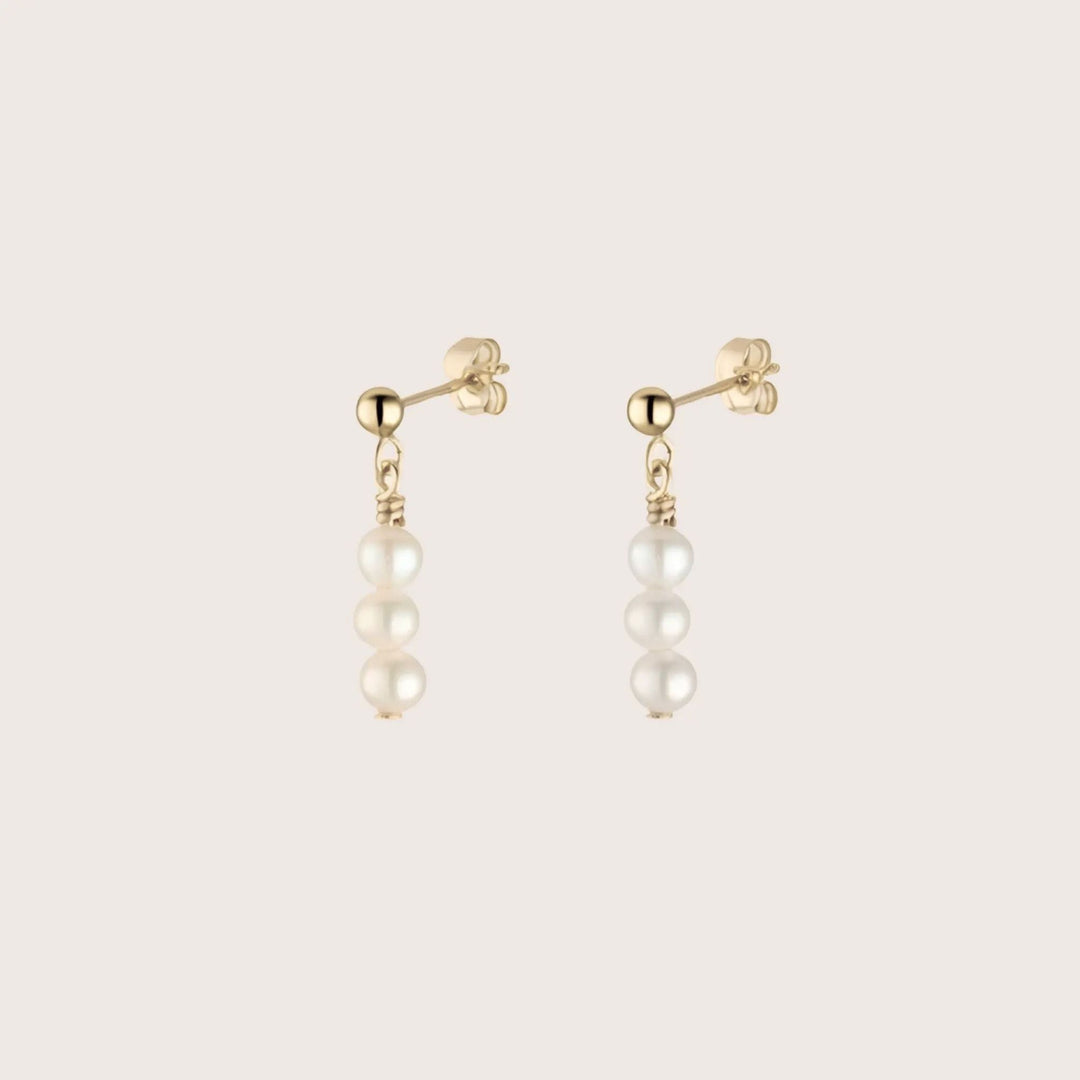 A pair of 14K Gold Filled Lily Drop earrings - demi-fine jewellery by Margot Georgia
