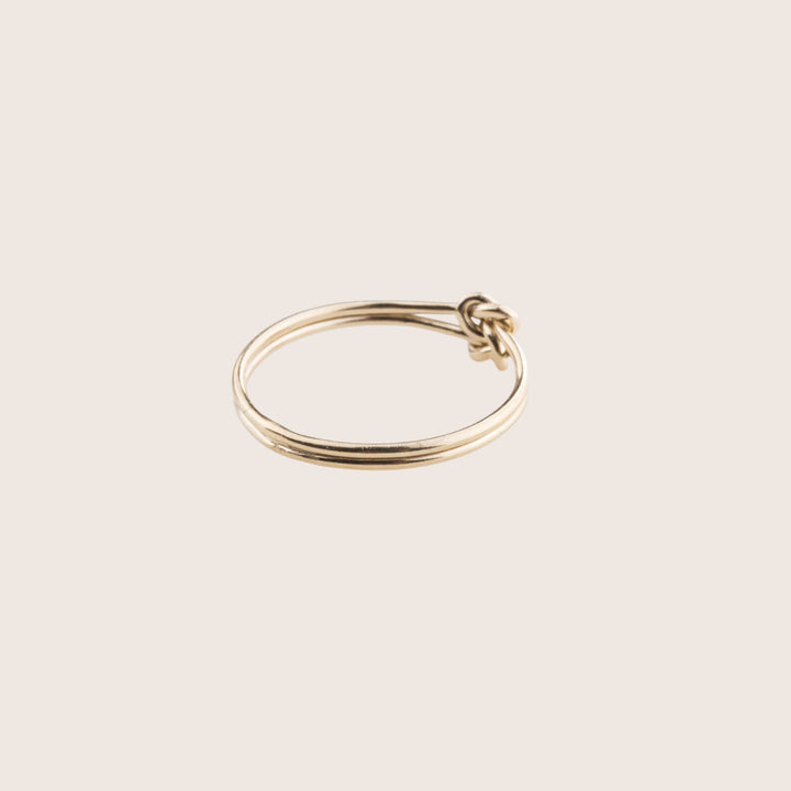 14K Gold Filled Liza stacking ring viewed from behind