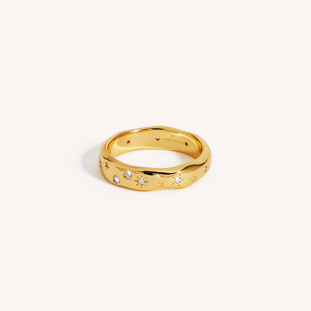 18K Gold Plated Stargazing Ring