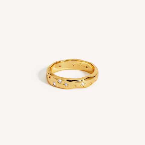 18K Gold Plated Stargazing Ring