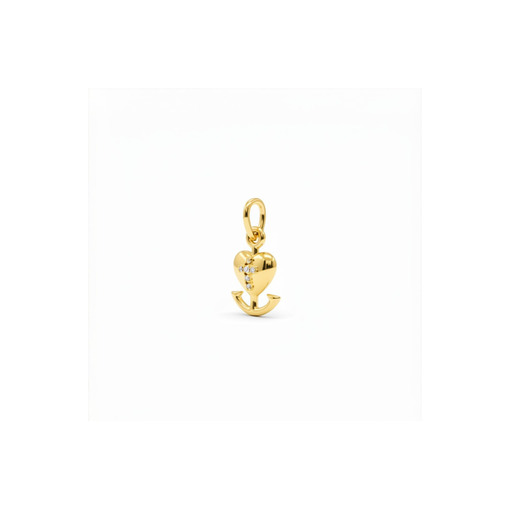 18K Gold Plated Faith Love & Hope Charm