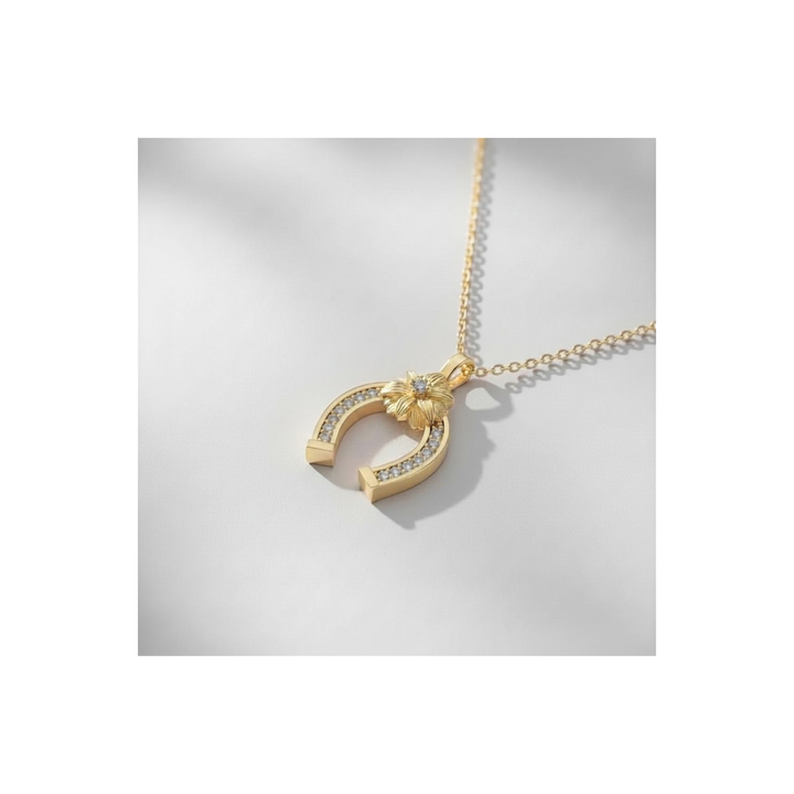 18K Gold Plated Soleia Lucky Horseshoe Charm