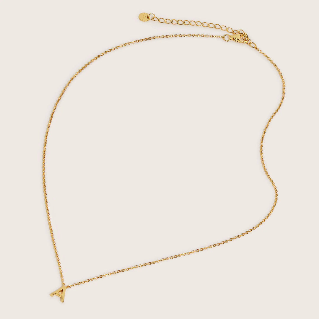18K Gold Plated Letter necklace- demi-fine jewellery by Margot Georgia
