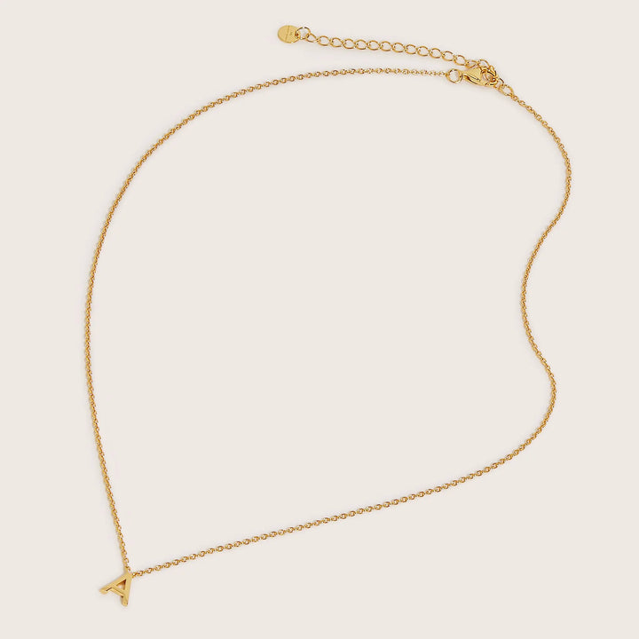 18K Gold Plated Letter necklace- demi-fine jewellery by Margot Georgia