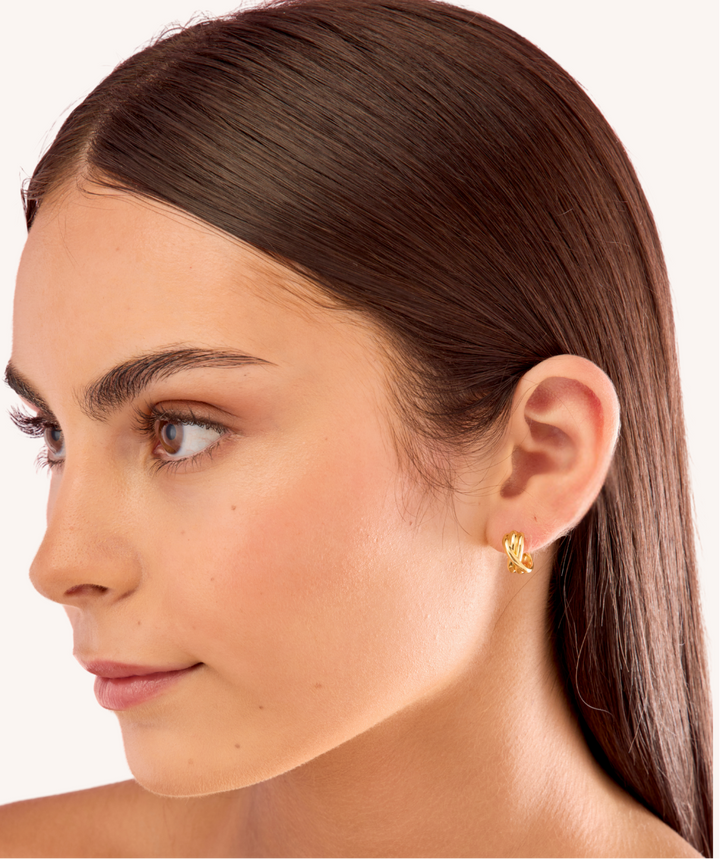 18K Gold Plated Saskia earrings - demi-fine earrings by Margot Georgia