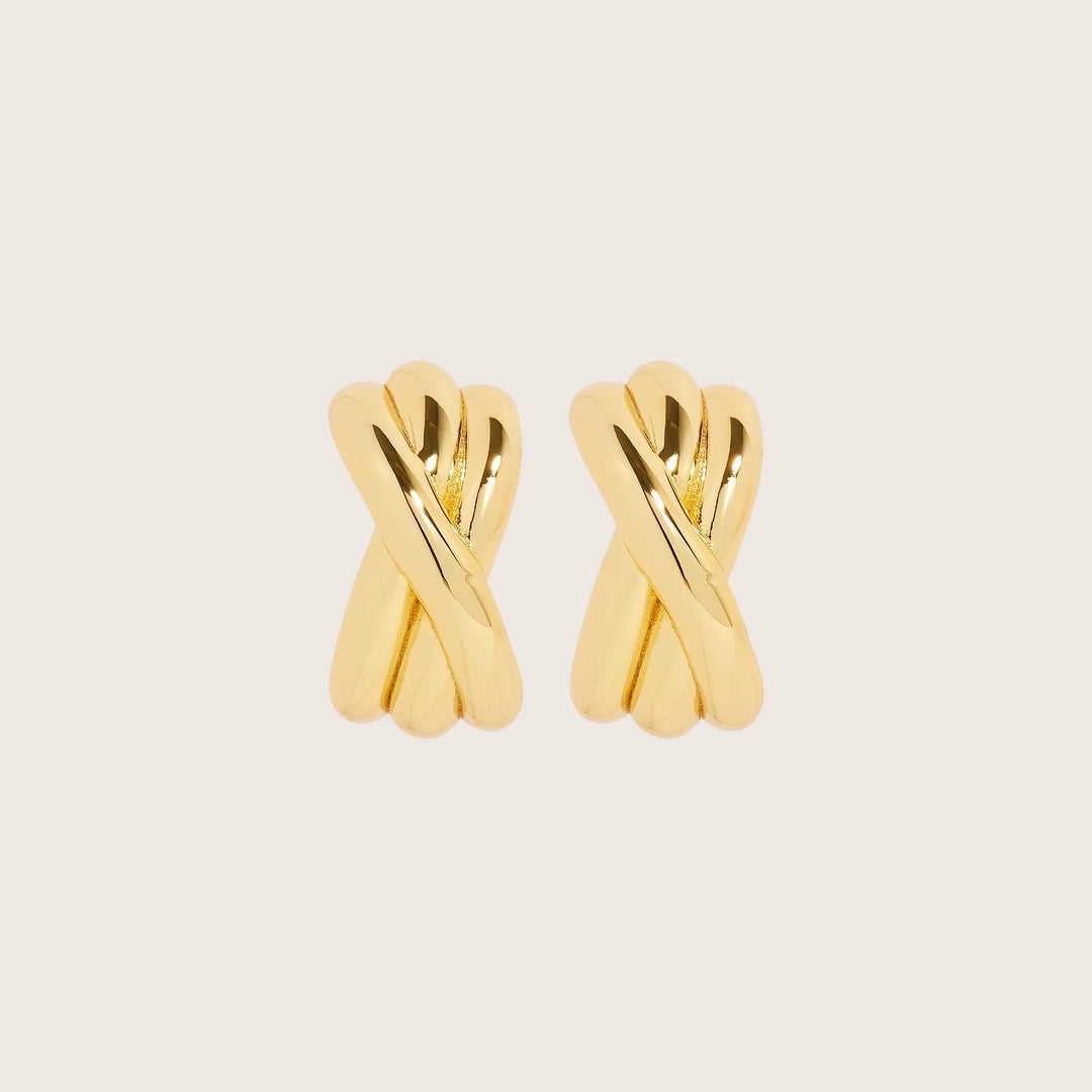 18K Gold Plated Saskia earrings -demi-fine jewellery by Margot Georgia