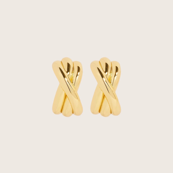 18K Gold Plated Saskia earrings -demi-fine jewellery by Margot Georgia