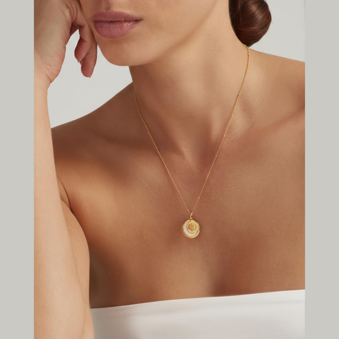 Luna Tide Pendant – 18K Gold Vermeil