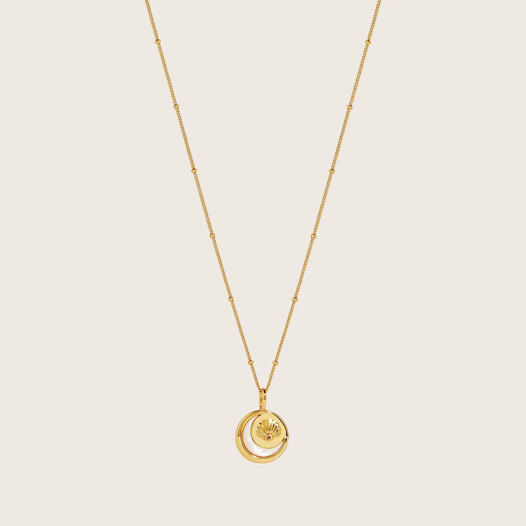 18K Gold Vermeil Mahsa pendant necklace - demi-fine jewellery by Margot Georgia