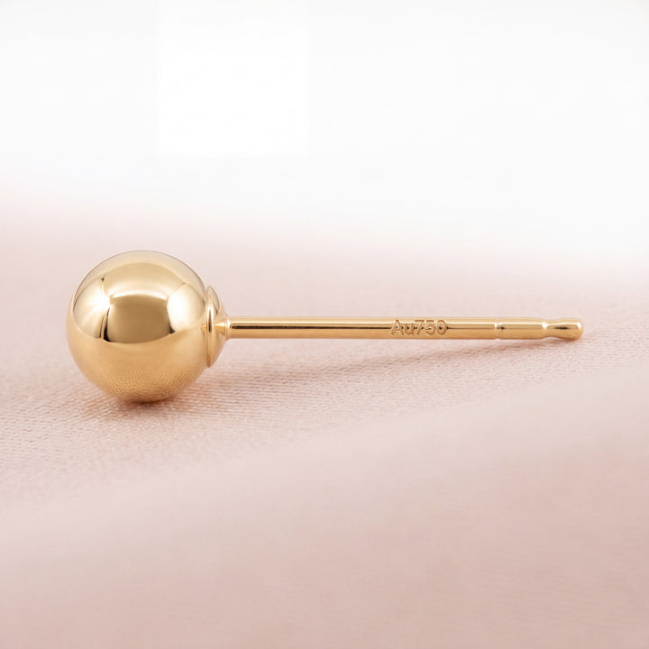 Aurelia Petite Gold Ball Studs - 18K Solid Gold