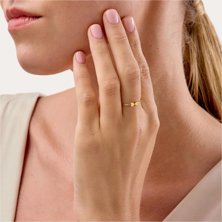 14K Gold Filled Lovers Stacking Ring