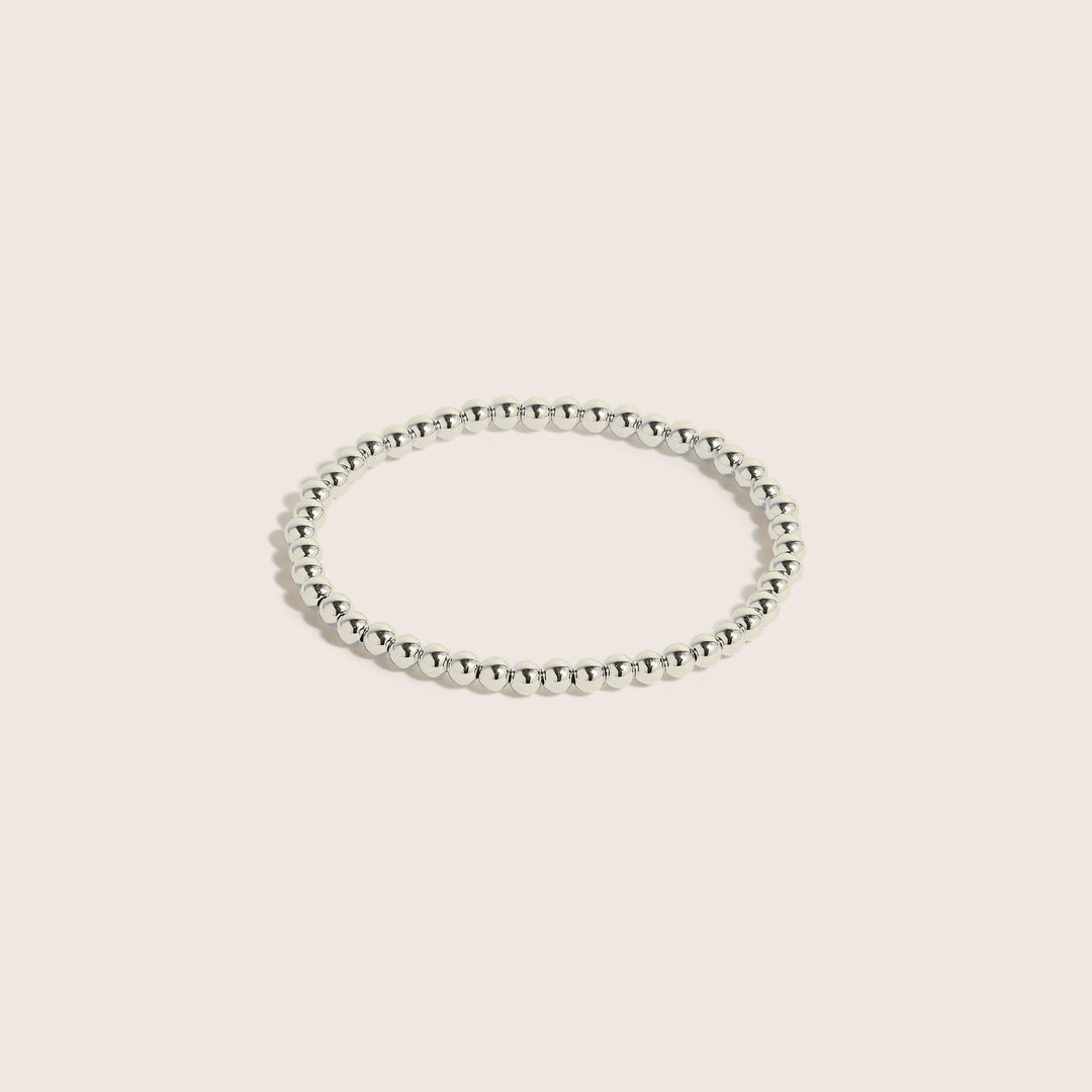 925 Sterling Silver Gilda bracelet 4mm bead size - demi-fine jewellery by Margot Georgia