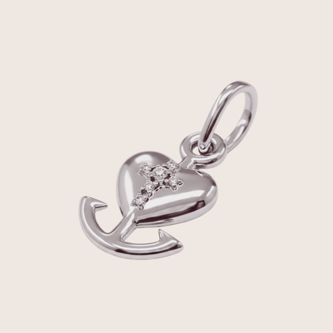 18K Gold Plated Faith Love & Hope Charm