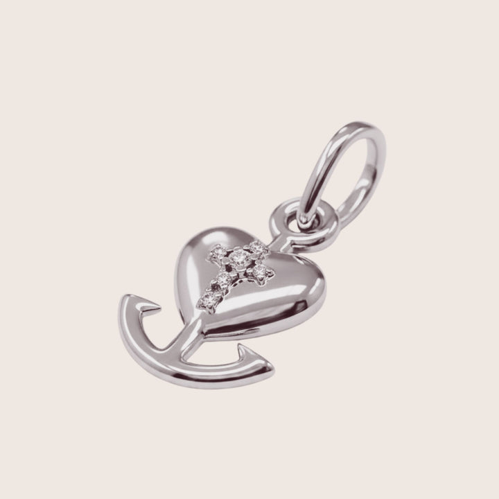 18K Gold Plated Faith Love & Hope Charm