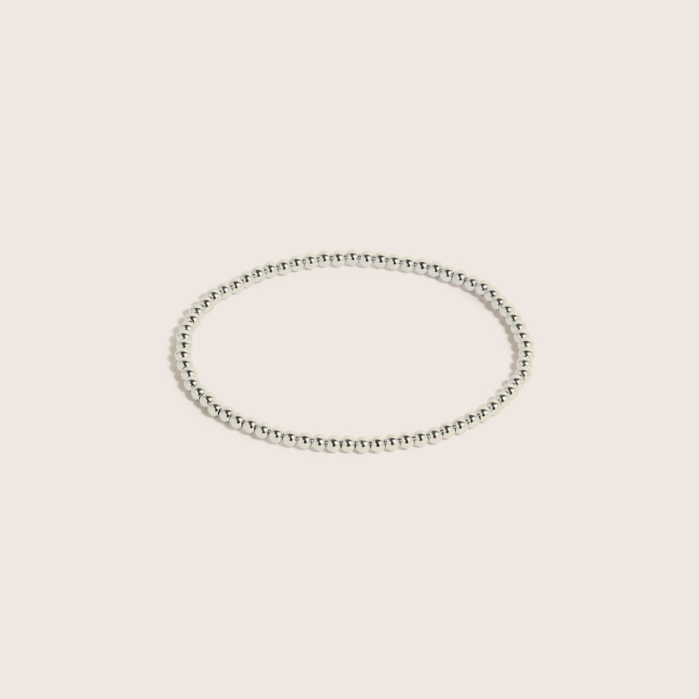 925 Sterling Silver Gilda bracelet 3mm bead size - demi-fine jewellery by Margot Georgia
