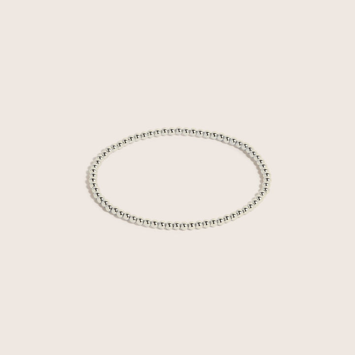 925 Sterling Silver Gilda bracelet 3mm bead size - demi-fine jewellery by Margot Georgia