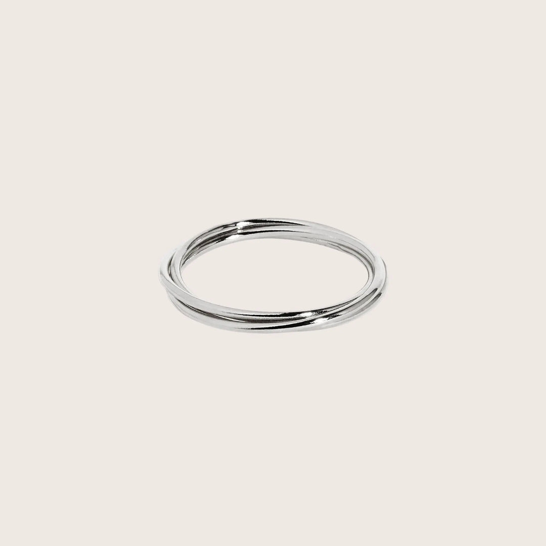 925 Sterling Silver Interlocking rings by Margot Georgia