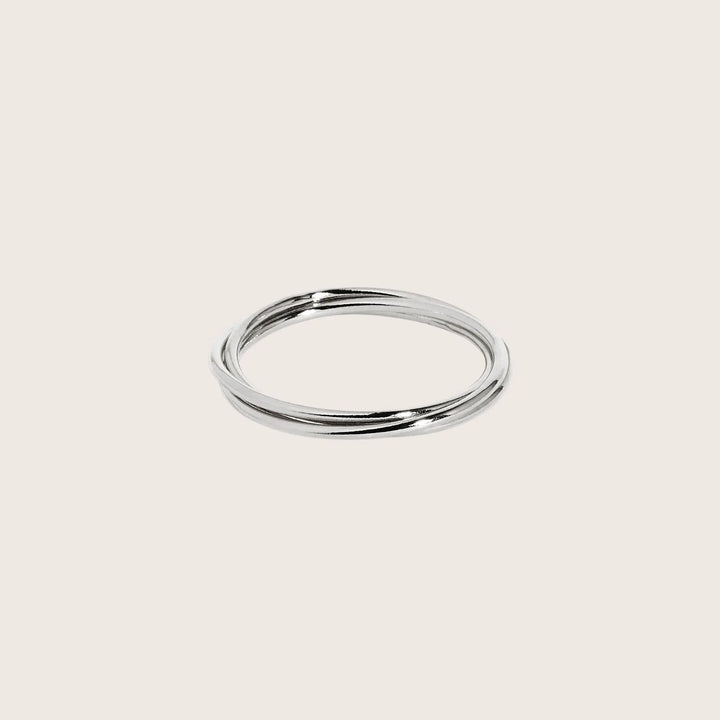 925 Sterling Silver Interlocking rings by Margot Georgia