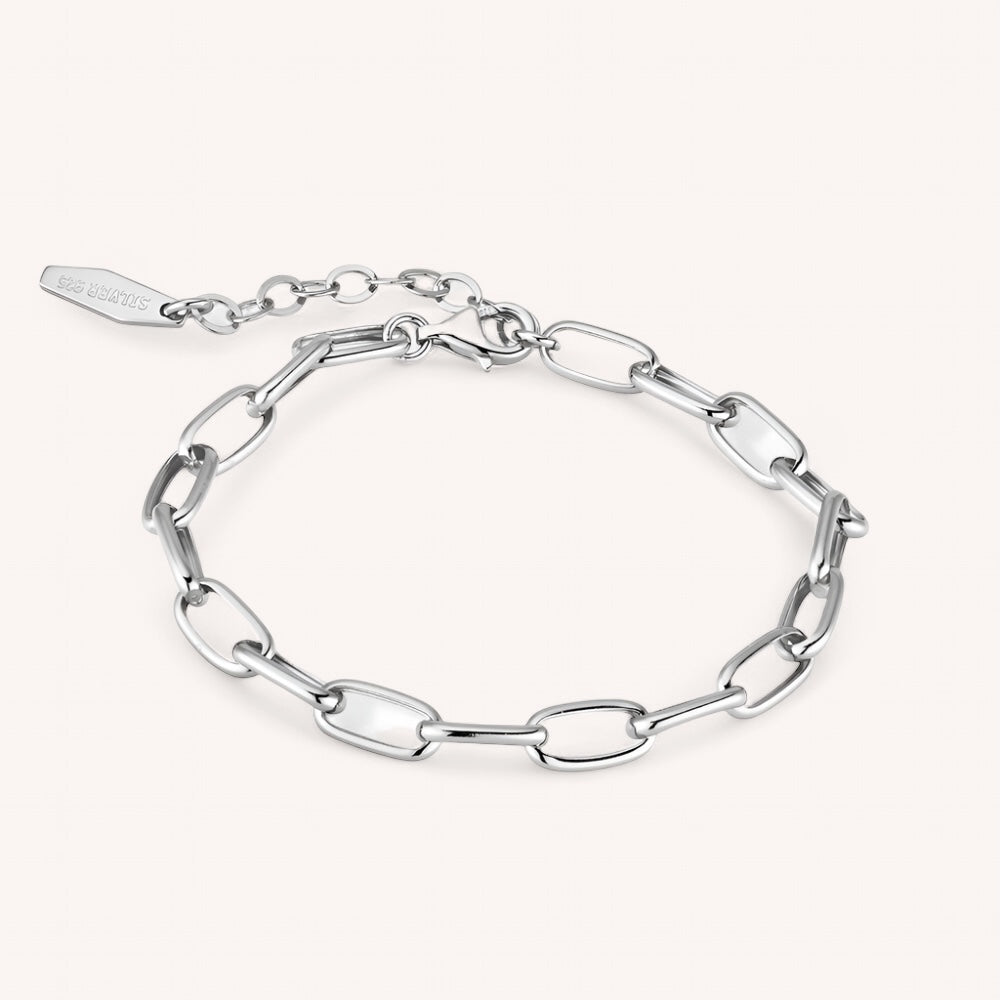 An 18K White Gold Plated Sterling Silver Tealia bracelet