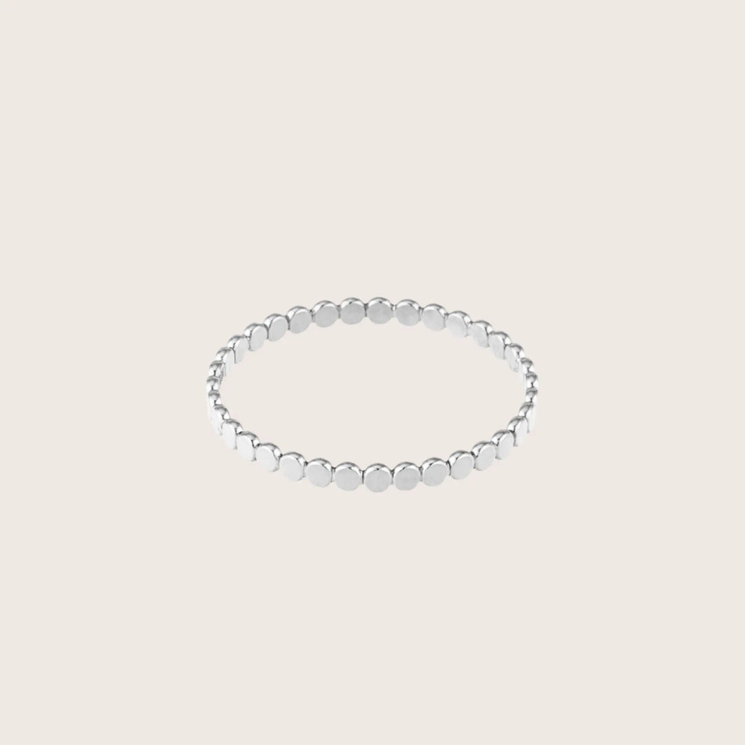925 Sterling Silver Dot Band stacking ring