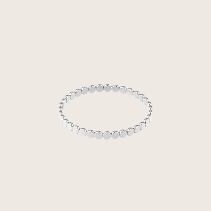 925 Sterling Silver Dot Band stacking ring