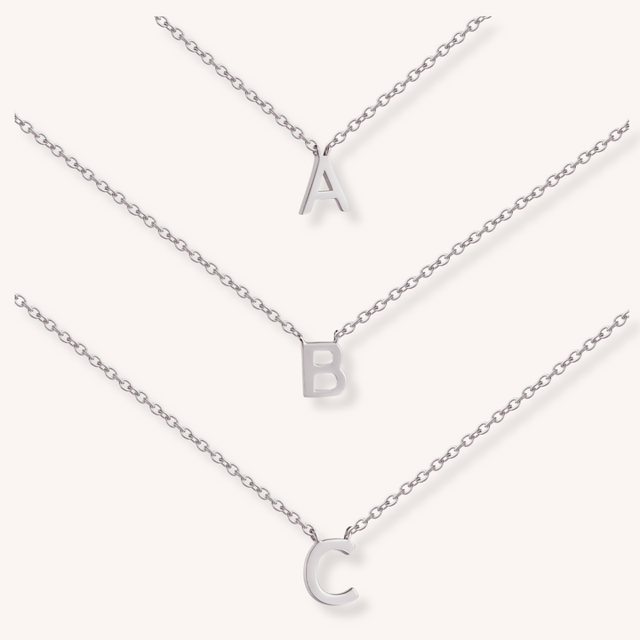 925 Sterling Silver Letter Necklace