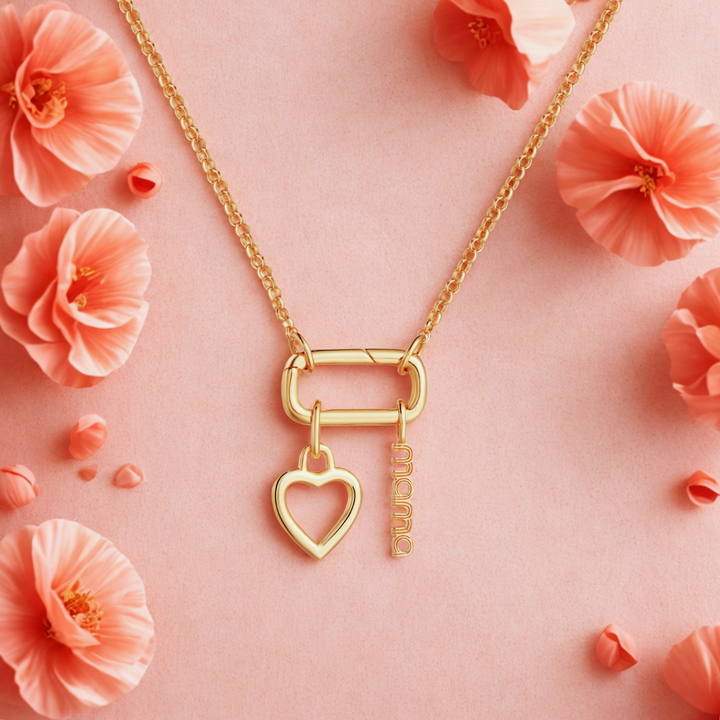 18K Gold CharmEdit Necklace with Customisable Front Link