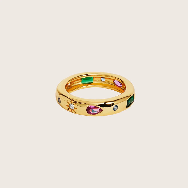18K Gold Vermeil Amitola Gemstone Ring