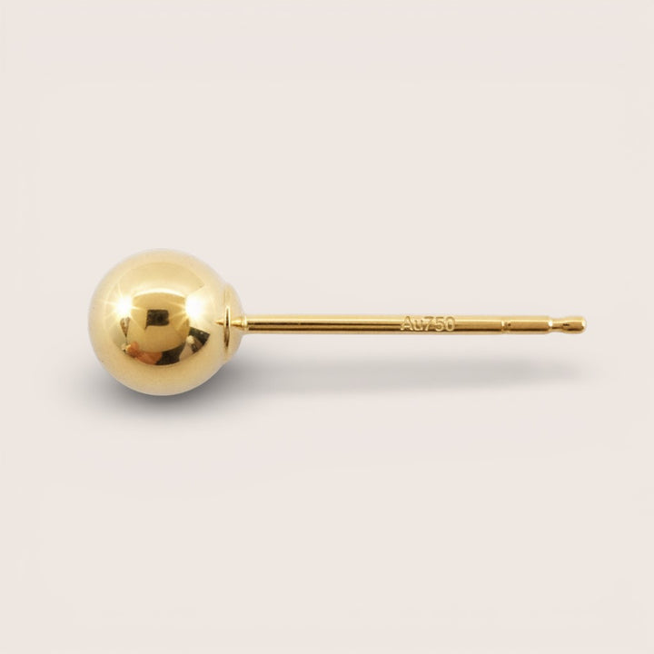 Aurelia Petite Gold Ball Studs - 18K Solid Gold